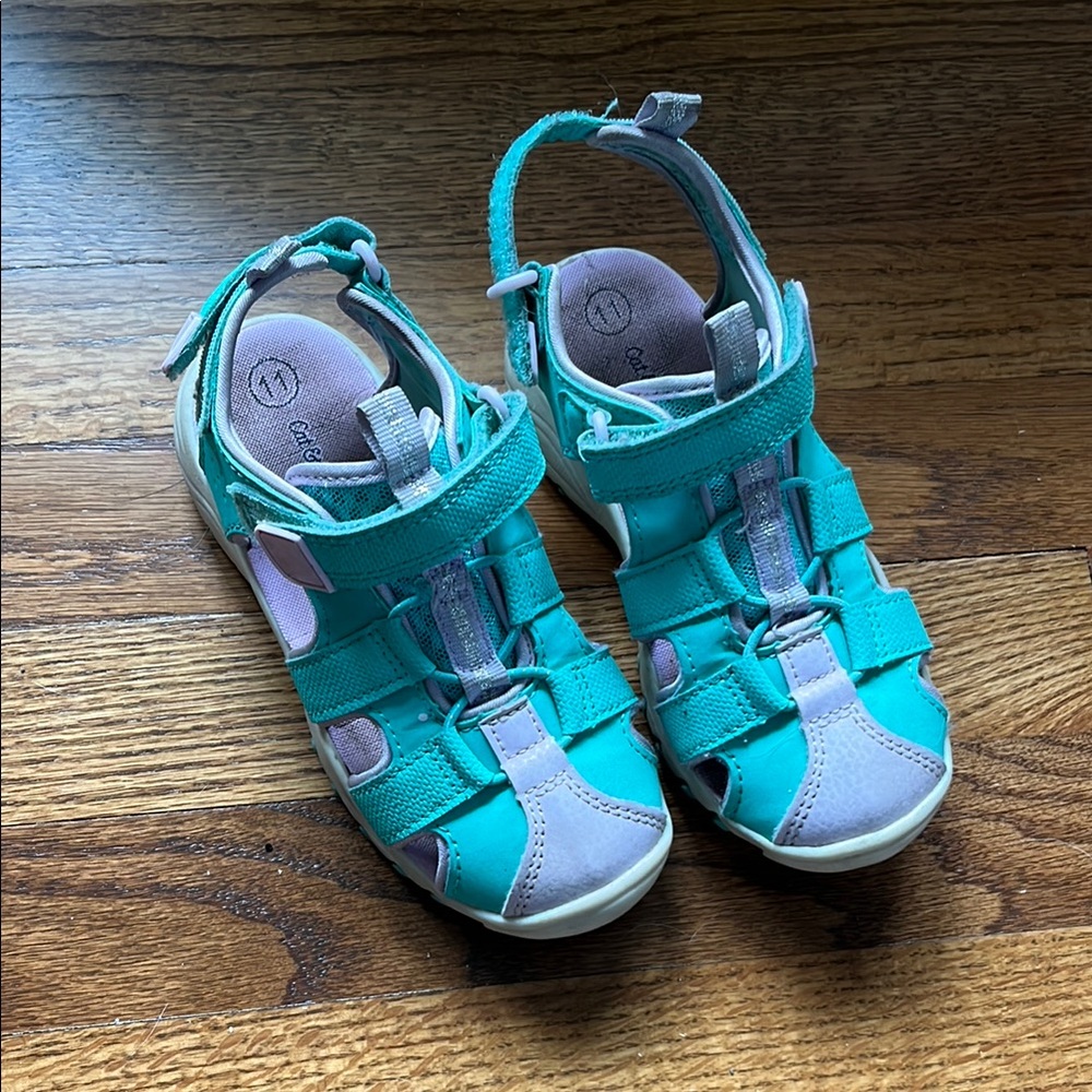 Cat & Jack Blue and Gray Sport Sandals with Closed-Toe Design